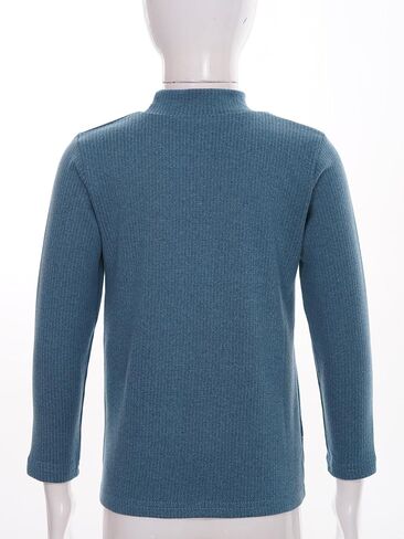 Girls Turtleneck Long Sleeve T-Shirt Tops Solid Color Casual Undershirt Thermal Tops Fall Winter Clothes in Saudi Arabia