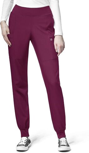 WonderWink W123 Women’s Comfort Waist Cargo Jogger Pant — Grape, Large Petite in Saudi Arabia