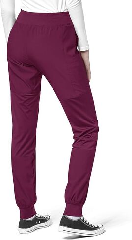 WonderWink W123 Women’s Comfort Waist Cargo Jogger Pant — Grape, Large Petite in Saudi Arabia