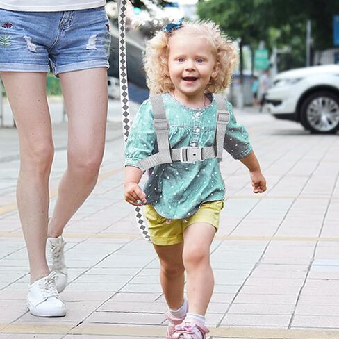 Accmor Toddler Harness Backpack Leash, Collapsible Kids Harness + Anti Lost Wrist Link, Cute Rabbit Child Leash for Outdoor Travel, Portable Baby Walking Harness Protector Wristband Strap for Girls in Saudi Arabia