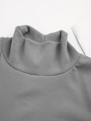 الطبقات الحرارية للبنات ، قمم الياقة المتواصلة القمصان الداخلية الصلبة ، تمرين الرياضة الرياضية Tee Top Disual Closy in Kuwait