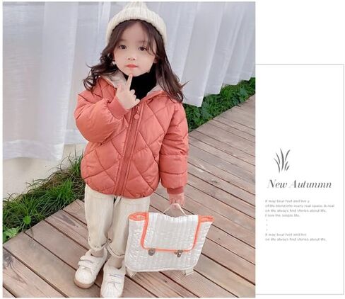 Toddler Baby Hooded Down Jacket Boys Girls Kids Thicken Warm Winter Coat Outerwear 3-8 Years Old in Saudi Arabia