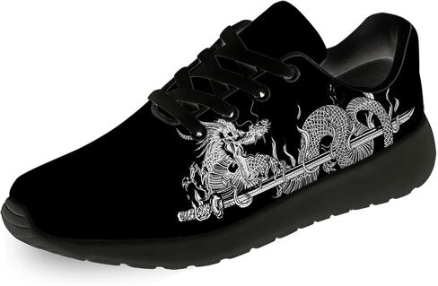 Dragon Running Shoes for Women Men Tennis Walking Lightweight Sneaker Birthday Gifts for Mom Dad in Saudi Arabia