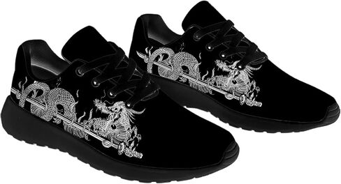 Dragon Running Shoes for Women Men Tennis Walking Lightweight Sneaker Birthday Gifts for Mom Dad in Saudi Arabia