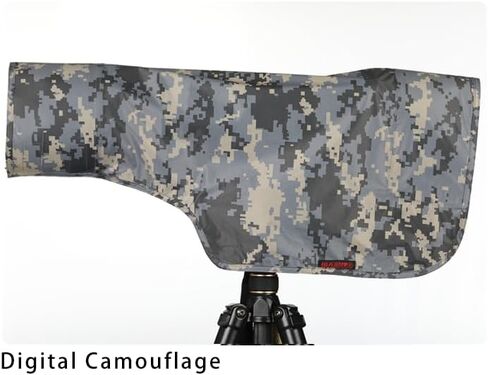 CHASING BIRDS Camouflage Waterproof Opaque Anti-UV Rain Covers Raincoat for Camera and Lens Compatible with Canon Sony Nikon Sigma Tamron Fujifilm Olympus 300/400/500/600/800mm (Digital Camouflage, S) in Saudi Arabia