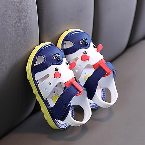 Boys Girls Summer Sandals Cartoon Dog Sandals Closed Toe Slip Premium Rubber Sole Toddler White Dress Shoes for Girls in Saudi Arabia