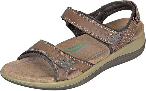 Orthofeet Malibu Orthopedic Women Adjustable Sandals | Three-Strap, Comfortable Open Toe Saldal with Anatomical Arch Support, Soft Cushioning, Wide Toe Box for Casual Beach Outings in Saudi Arabia