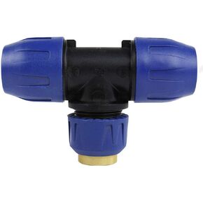 3 Way Tee Fitting Quick Line Connector Compressed Air Tubing QLTPPA020048NPT