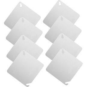 8pcs مربع مربع مربع مربع علبة كهربائية مربعة لوحات مقاومة للحريق لوحات الحديد لصناديق الوصلات واللوحات سهلة التثبيت الفضة