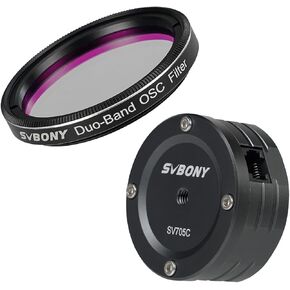 SVBONY SV220 Dual-Band Nebula 1.25'' Filter, H-Alpha and O-III Narrowband Filter Bundle with SV705C Telescope Camera, Color Astronomy Camera with USB 3.0, Suitable for Astronomical Photography