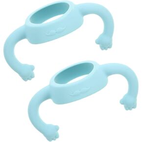 2pcs Silicone Bottle Handles Bottle Accessories for Newborn Feeding Stylish Practical Comfortable Easy to Clean Design