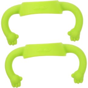 Sosoport 2pcs زجاجة السيليكون الناعمة تعامل قبضة مريحة لزجاجات تغذية الحليب تناسب مواد آمنة سهلة التنظيف