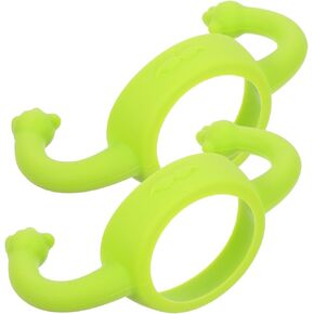 2Pcs Silicone Bottle Handle Handles for Feeding Comfortable and Easy to Install Fit for Wide Neck Milk Bottles