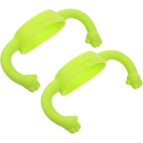 Kisangel 2Pcs Silicone Bottle Handles for Feeding Comfortable Safe to Use Easy to Install Milk Bottle Holders