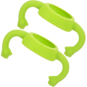HANABASS 2Pcs Silicone Bottle Handle Soft and Comfortable Grip for Feeding Bottles Bottle Easy to Install and Use