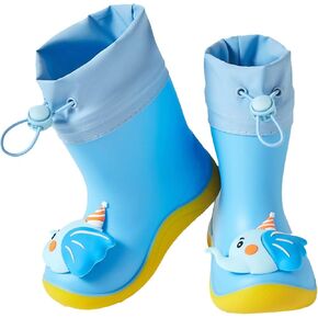 Children Rain Shoes Elephant Rain Shoes With Warm Bundle Muzzle Boys And Girls Water Shoes