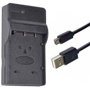 Micro USB Battery Charger for JVC GR-DVL120U, GR-DVL220U, GR-DVL320U, GR-DVL520U MiniDV Camcorder