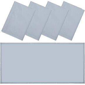 4Pcs Fluorescent Light Covers for Ceiling Lights, Magnetic Light Diffuser Covers Drop Ceiling Light Cover Ceiling Shade Filter for Office Classroom Home Hospital Decor, 4 x 2 Feet (Grey)