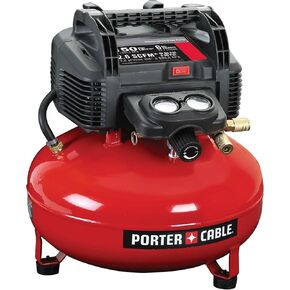Porter-Cable C2002R 0.8 HP 6 Gallon Oil-Free Pancake Air Compressor (Renewed)