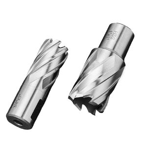 Drill Bit 7pcs 12-22mm HSS Annular Cutter Slugger Bits for Drill with Pin Weldon Shank Hole Saw Cutter