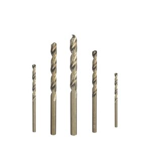 1.0mm-14mm Cobalt Coated Twist Drill Bit Set HSS M35 Gun Drill Bit for Wood and Metal Hole Cutter Power Tools(10pcs,10.5mm)