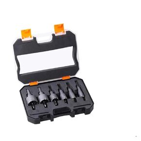 6PCS Hole Saw Carbide Tipped Hole Cutter with Titanium-Plated Drill Bit for Metal Stainless Steel Iron and Wood Hole Saw