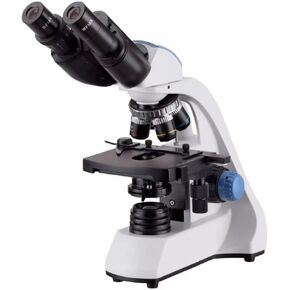 40X-2000X LED Binocular Compound Microscope with 3D Double-Layer Mechanical Stage