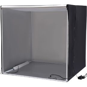 Photo Light Box Professional Tabletop Photography Lighting Kit Portable Folding Studio Picture Box 3 Colors Backdrops LED Lights Adjustable Brightness 5500K for Shooting(3.3 * 3.3ft)