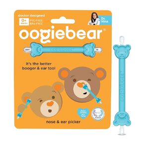 oogiebear Brite - Baby Nose Cleaner and Ear Wax Removal Tool. Baby Gadget with Nighttime LED Light. Safe Snot Booger Picker for Newborns, Infants & Toddlers