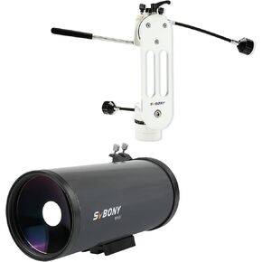 SV225 ALT-ASIMUTH MOUNT ، زاوية قابلة للتعديل ALT-ASIMUTH MOUNT ، حزمة الهيكل المجوف CNC مع نطاق اكتشاف MK90 ، تلسكوب Maksutov Cassegrain للبالغين علم الفلك ، لعرض الأرض والسماء السماء