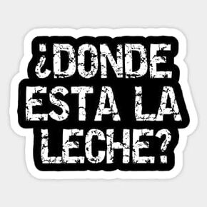 قبلة قطع ملصق مضحك دوندي esta la leche؟ ملصق ، ملصق فينيل ، ملصق مضحك ، ملصق هدايا