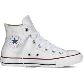 Converse Chuck Taylor All Star Leather High Top Sneakers (8 D(M) US, Optical White Leather)