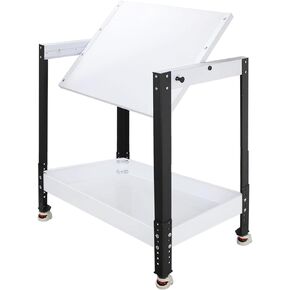 28.3 "× 20.4" Flip Tool Stand Workbench ، Table Benchtop Machine مع عجلات تصل إلى 300 رطل قابلة للارتفاع قابلة للتعديل