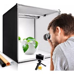 Foldable Light Box 40cm Portable Softbox with 3 Colors Background for Photo Photography Desktop Shooting Tent