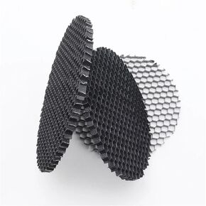 JOEBO Microscope Kit 23-109mm LED Light Lamp Shade Hood Downlight Spotlight Round Honeycomb Net Cover Black Anti-Glare Anti-Dazzling Light Aluminum Microscope Lens Adapters(65mm)