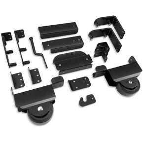 Sliding Gate Kit–Heavy Duty Sliding Gate Hardware for Smooth, Secure Gate Operation & Easy Installation, Black
