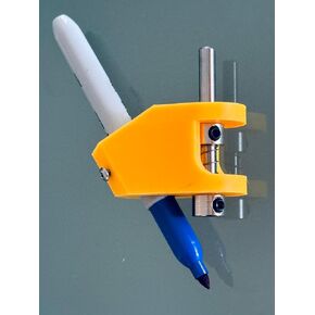 Pen Drawing Plotter attachment for CNC router/spindle - 1/4" stem.