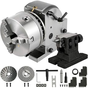Vevor Dividing Head BS-1 Dividing Head Set 6" 3-jaw Chuck Semi Universal Milling Set with 6" Chuck+Tailstock+Dividing Plates for Milling Grinding Drilling Machine - Amazon.com