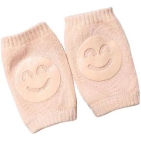 Baby Accessories Knee Pads Leg Warmer Gaiter Safety Smile Girl Boy Kids Crawling Elbow Kneepad Slips Toddlers Protector Infant Peach, Small