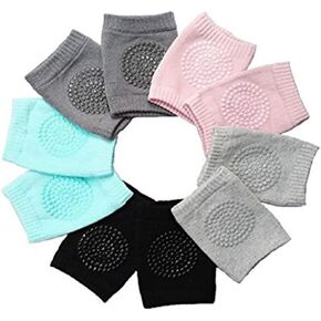 Toddler Knee Pads Baby Knee Pads,Anti-Slip Crawling Knee Pads Toddler Elastic Knee Leg Warmers Elbow Pads Protector Toddlers Kneepads 5 Pairs