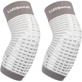 Unisex Baby Knee For Crawling Infant Kneepads Adjustable Elastic Leg Warmer Leg Protector For Toddler, Grey