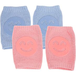 2pairs Crawling Pads Soft Cotton for Learning to Walk Breathable Skin-friendly Lightweight Design Tranquil for Safety