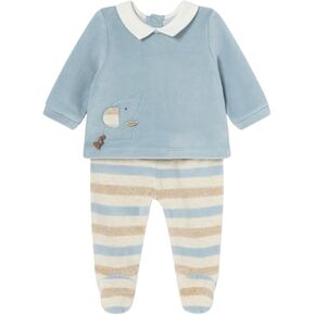 Mayoral Velour Leg Warmer for Baby-Boys Polar Blue