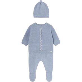 Mayoral Leg Warmer & hat Set for Baby-Boys Blue