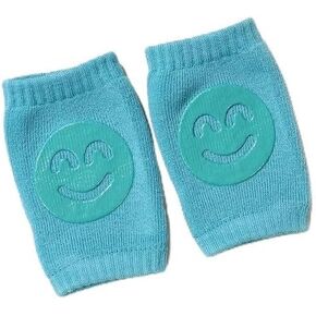 Baby Accessories Knee Pads Leg Warmer Gaiter Safety Smile Girl Boy Kids Crawling Elbow Kneepad Slips Toddlers Protector Infant Teal, Small