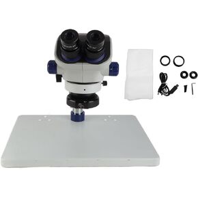 Binocular Microscope, 7X‑50X Stereo Zoom Microscope with 360° Rotation, Binocular Inspection Microscope for Laboratory Work