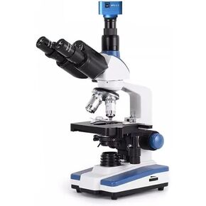 Microscope Kit 40X-2500X Biological Compound Microscope Adjutable Light Mechanical XY 3D Stage for Educational Science Lab Microscope Lens Adapters(USB3.0 Full Kit)