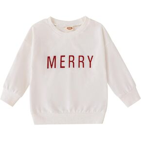 Women Summer Undershirts Children's Kids Toddler Christmas Letters Long Sleeve Sweartershirt Sports Shirts Kids