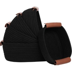 مجموعة سلة التخزين من 5 - سلال حبل قطنية مع مقابض جلدية - سلة منسوجة صغيرة للتنظيم أو الحضانة أو أرفف الحمام أو ديكور غرفة النوم (أبيض) in Kuwait