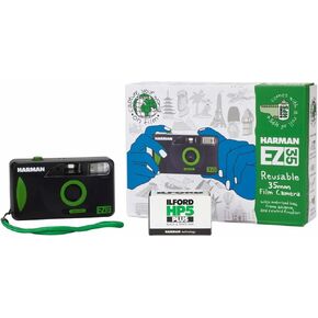 Ilford Harman Reusable Motorized Camera with Flash and HP5+ 35mm 36-Exposure Film Roll